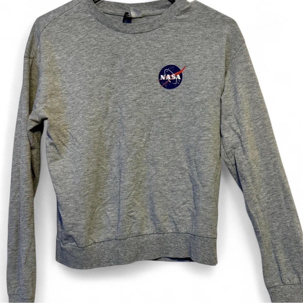 H&M Gray NASA Logo Sweatshirt